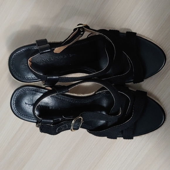 Banana Republic Wedged Heel Espadrilles  Size 6.5  New Condition - Picture 2 of 7